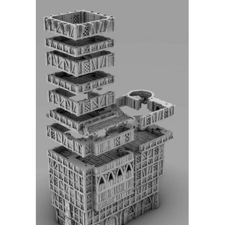 Décors GameScape 3D – Terrain modulaire 28/32 mm en filament

