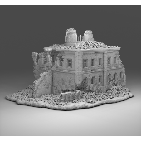 "Ruines WWII - Décors 3D 28mm pour Wargames & Dioramas Historiques"