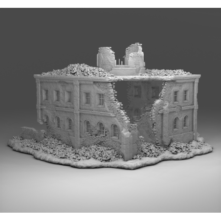 "Ruines WWII - Décors 3D 28mm pour Wargames & Dioramas Historiques"