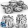 Décors GameScape 3D – Terrain modulaire 28/32 mm en filament

