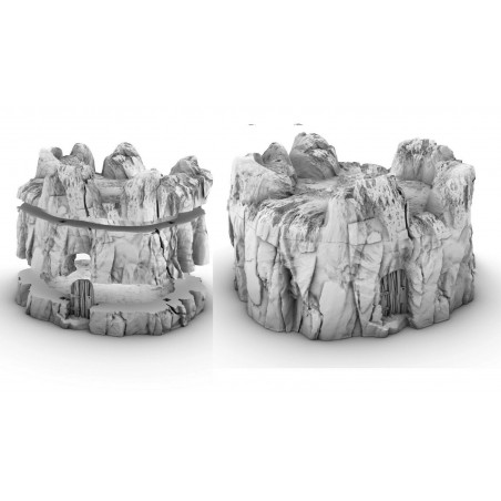 Décors GameScape 3D – Terrain modulaire 28/32 mm en filament

