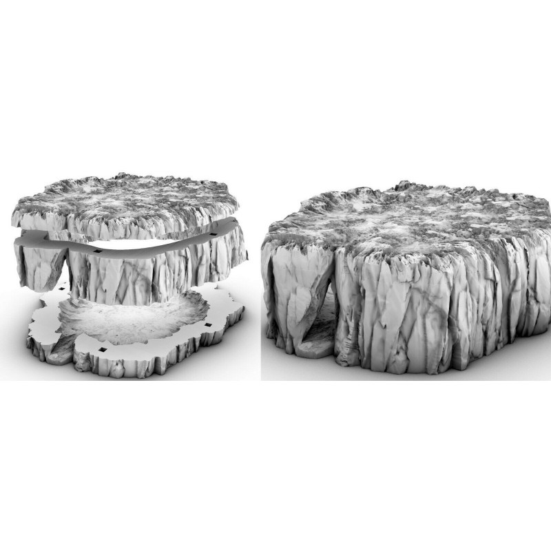 Décors GameScape 3D – Terrain modulaire 28/32 mm en filament

