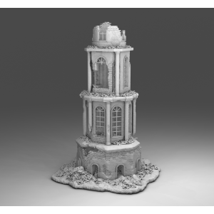 Impréssion 3D Décors WW2 Bâtiment en ruine 15
