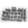 Décors GameScape 3D – Terrain modulaire 28/32 mm en filament

