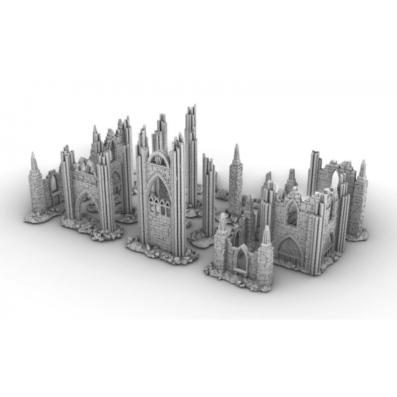 Décors GameScape 3D – Terrain modulaire 28/32 mm en filament

