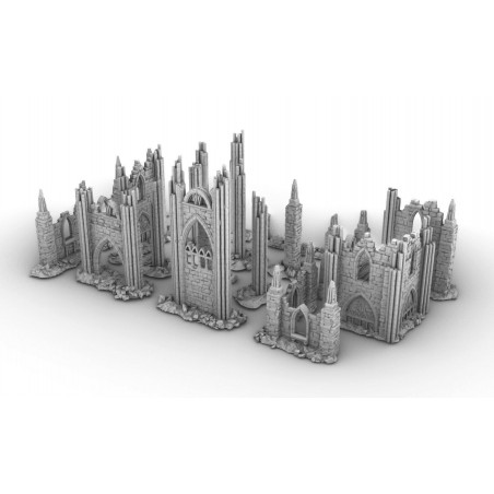 Décors GameScape 3D – Terrain modulaire 28/32 mm en filament

