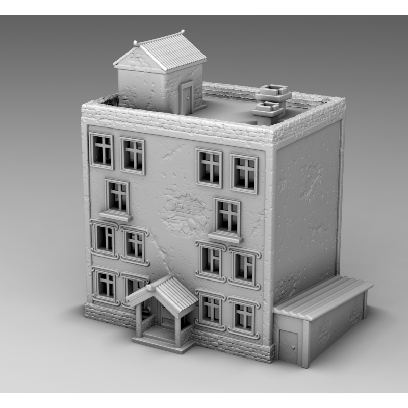 "Ruines WWII - Décors 3D 28mm pour Wargames & Dioramas Historiques"