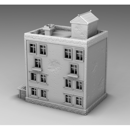 "Ruines WWII - Décors 3D 28mm pour Wargames & Dioramas Historiques"