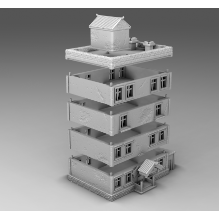 "Ruines WWII - Décors 3D 28mm pour Wargames & Dioramas Historiques"