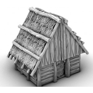 Décor Gamescape 3D Tool Shed with Slide in Walls (non peint)