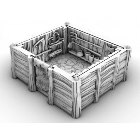 Décors GameScape 3D – Terrain modulaire 28/32 mm en filament

