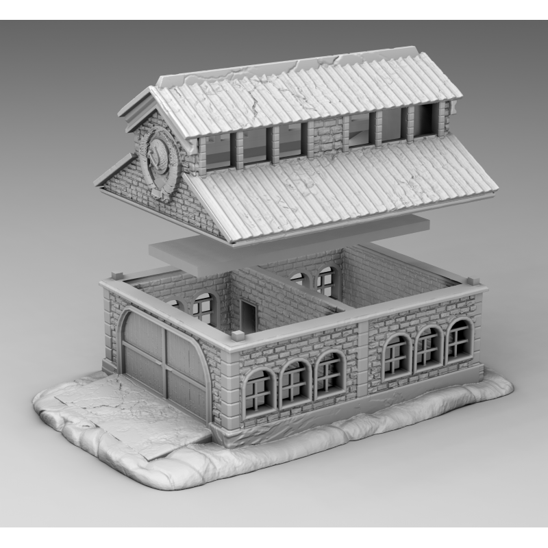 "Ruines WWII - Décors 3D 28mm pour Wargames & Dioramas Historiques"