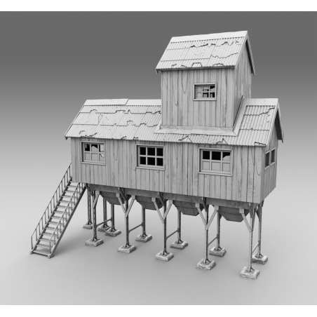 "Ruines WWII - Décors 3D 28mm pour Wargames & Dioramas Historiques"