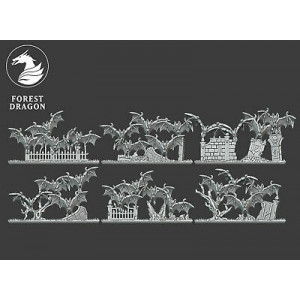 Forest Dragon impréssion 3d--Undead-Chauve souris vampire-Morts vivants-15mm