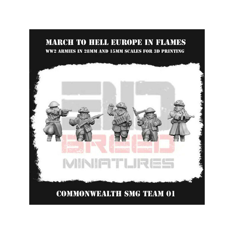 Infanterie Hiver Anglaise – Seconde Guerre mondiale | Figurines en Résine – La Boîte à Rabiots

