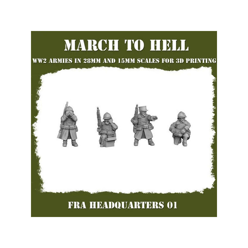Infanterie France – Figurines 3D en Résine pour Wargames Historiques et Fantasy
