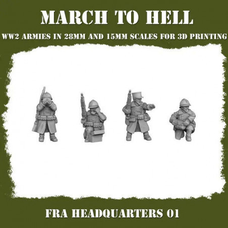 Infanterie France – Figurines 3D en Résine pour Wargames Historiques et Fantasy
