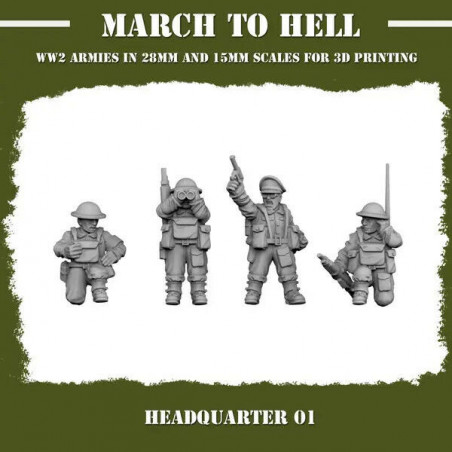 Infanterie Anglaise – Seconde Guerre mondiale | Figurines en Résine – La Boîte à Rabiots

