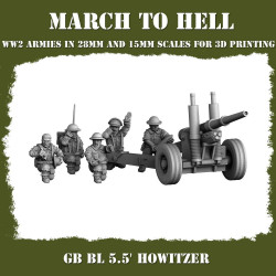 Impréssion 3D Figurines WWII Armée Angleterre BL  5 5 HW  (2)