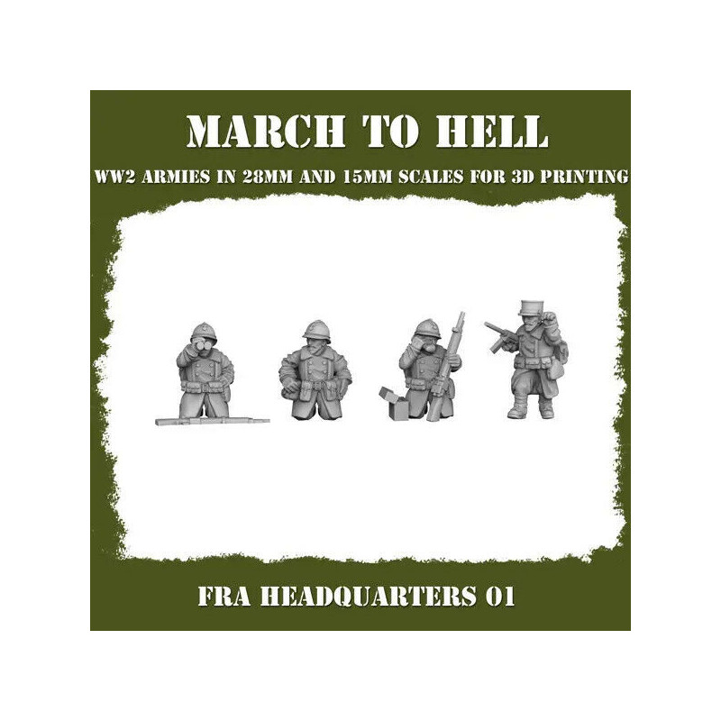 Infanterie France – Figurines 3D en Résine pour Wargames Historiques et Fantasy
