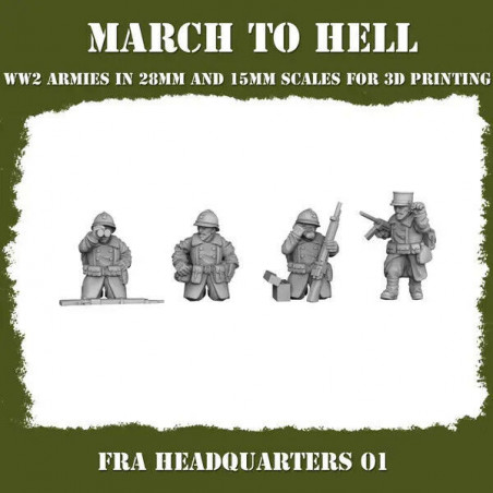 Infanterie France – Figurines 3D en Résine pour Wargames Historiques et Fantasy
