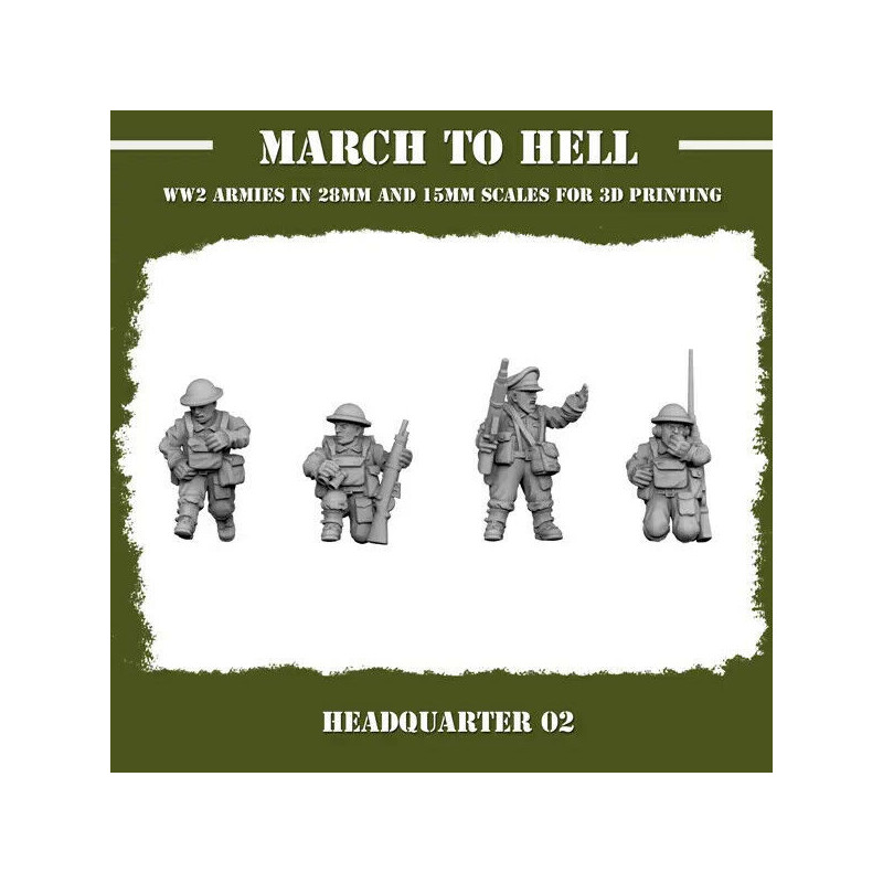 Infanterie Anglaise – Seconde Guerre mondiale | Figurines en Résine – La Boîte à Rabiots