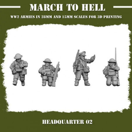 Infanterie Anglaise – Seconde Guerre mondiale | Figurines en Résine – La Boîte à Rabiots