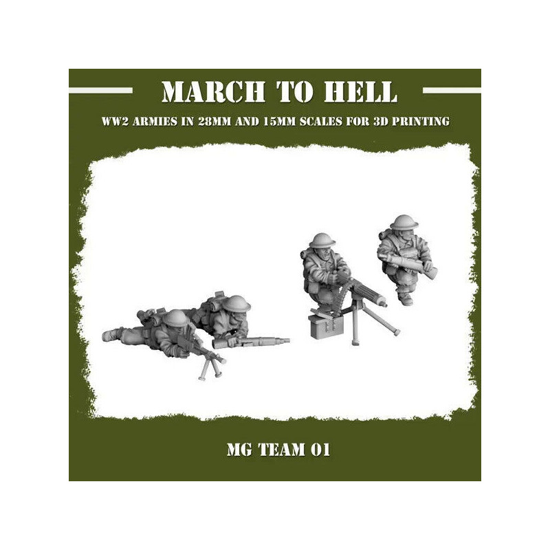 Infanterie Anglaise – Seconde Guerre mondiale | Figurines en Résine – La Boîte à Rabiots

