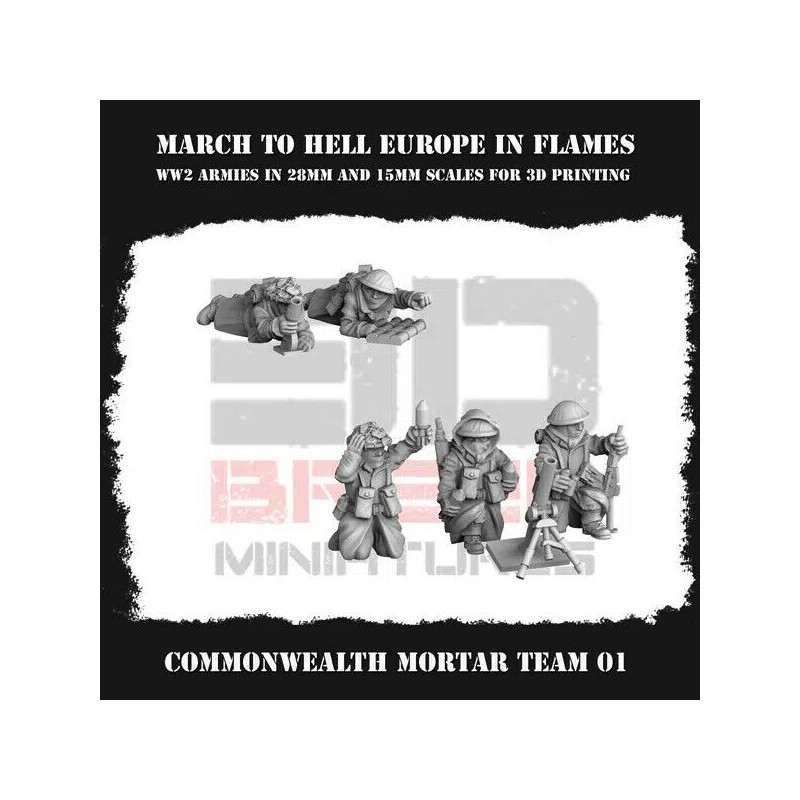 Infanterie Hiver Anglaise – Seconde Guerre mondiale | Figurines en Résine – La Boîte à Rabiots
