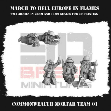 Infanterie Hiver Anglaise – Seconde Guerre mondiale | Figurines en Résine – La Boîte à Rabiots
