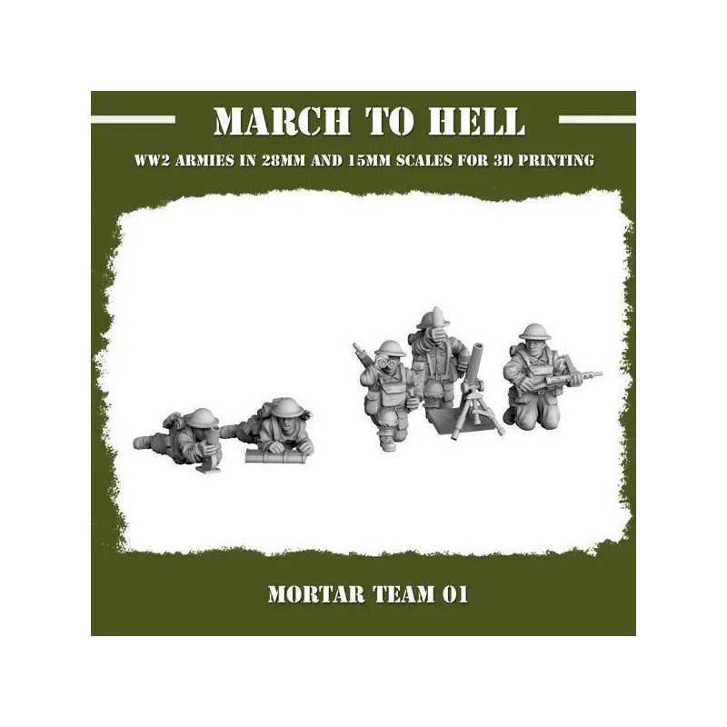 Infanterie Anglaise – Seconde Guerre mondiale | Figurines en Résine – La Boîte à Rabiots

