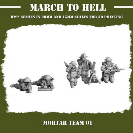 Infanterie Anglaise – Seconde Guerre mondiale | Figurines en Résine – La Boîte à Rabiots

