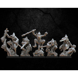 Guerriers Cuetzpal – Figurines Résine Fantasy 28mm | The Lost Kingdom

