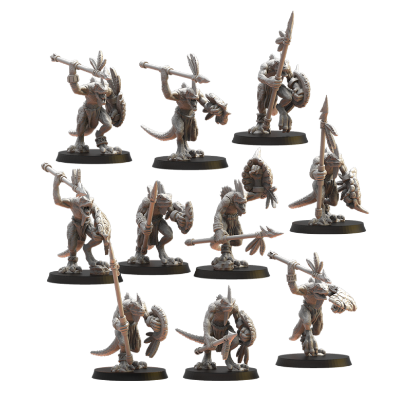 Guerriers Cuetzpal – Figurines Résine Fantasy 28mm | The Lost Kingdom

