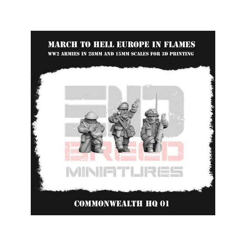 Infanterie Hiver Anglaise – Seconde Guerre mondiale | Figurines en Résine – La Boîte à Rabiots
