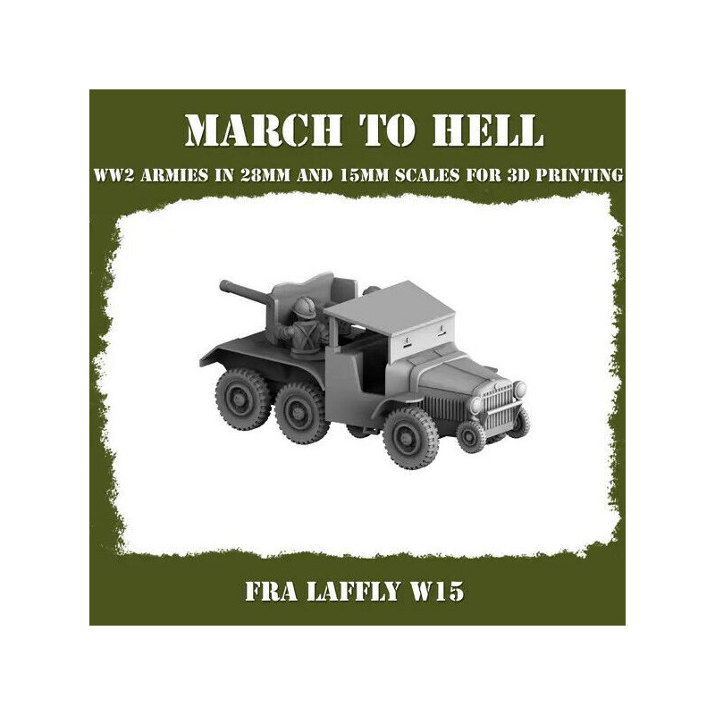 Véhicules France – Figurines 3D en Résine pour Wargames et Modèles Réduits
