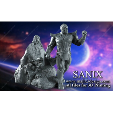 Thanos figurine impression 3D résine  18cm  (non peint)
