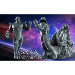 Thanos figurine impression 3D résine  18cm  (non peint) (2)