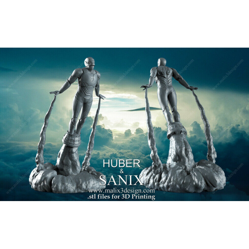 Iron Man impression 3D résine  18cm  (non peint)