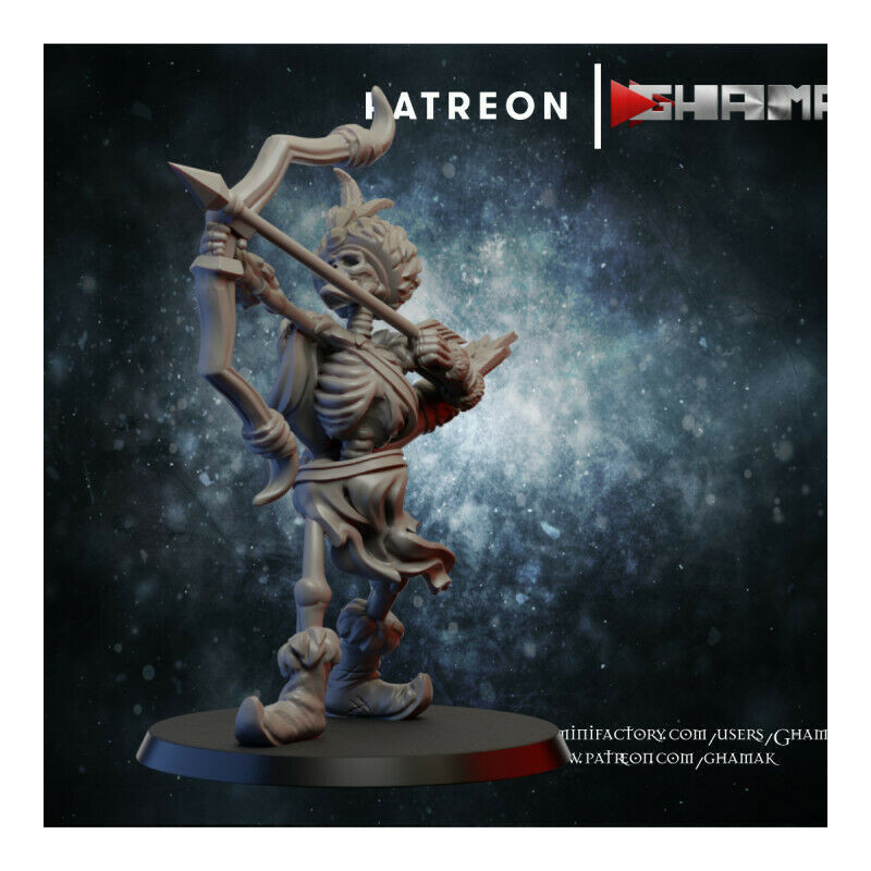 Figurines Morts-Vivants Ghamak – Armées Squelettiques et Horreurs Fantasy en 3D

