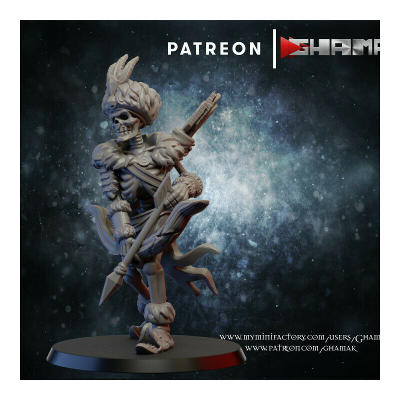 Figurines Morts-Vivants Ghamak – Armées Squelettiques et Horreurs Fantasy en 3D


