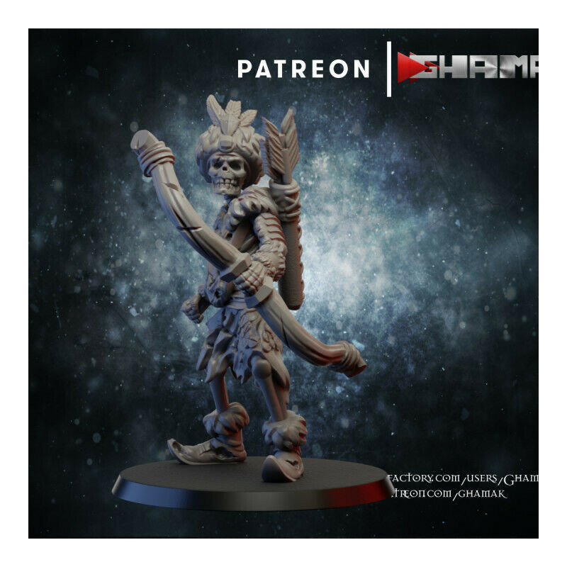 Figurines Morts-Vivants Ghamak – Armées Squelettiques et Horreurs Fantasy en 3D


