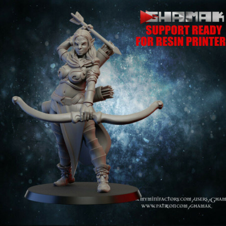 Figurines Elfes Ghamak – Grâce, Précision et Puissance Magique

