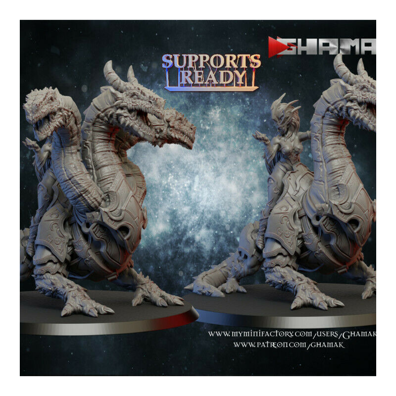 "Armée Elfes Noirs Ghamak - Figurines & Décors 3D pour Wargames Fantasy"