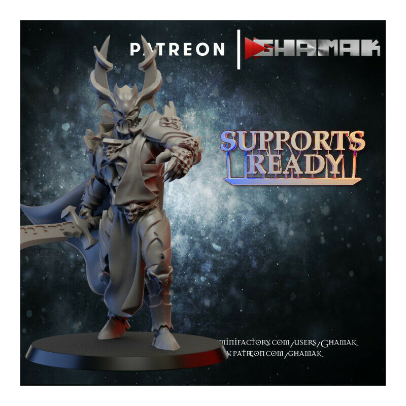 "Armée Elfes Noirs Ghamak - Figurines & Décors 3D pour Wargames Fantasy"