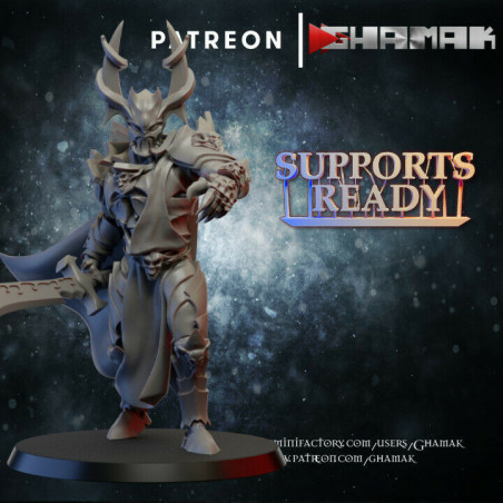 "Armée Elfes Noirs Ghamak - Figurines & Décors 3D pour Wargames Fantasy"