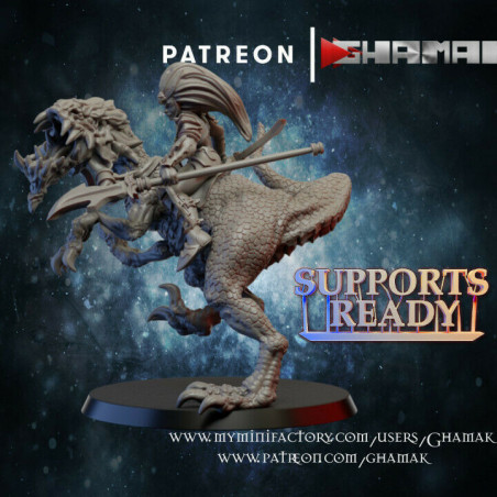 "Armée Elfes Noirs Ghamak - Figurines & Décors 3D pour Wargames Fantasy"