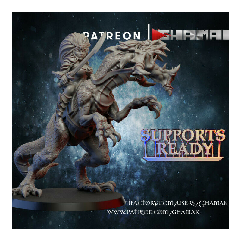 "Armée Elfes Noirs Ghamak - Figurines & Décors 3D pour Wargames Fantasy"