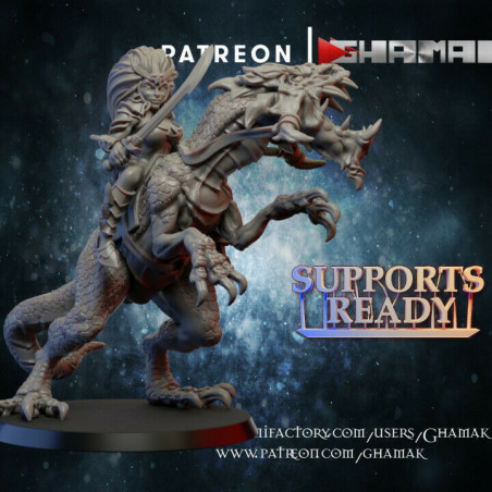 "Armée Elfes Noirs Ghamak - Figurines & Décors 3D pour Wargames Fantasy"