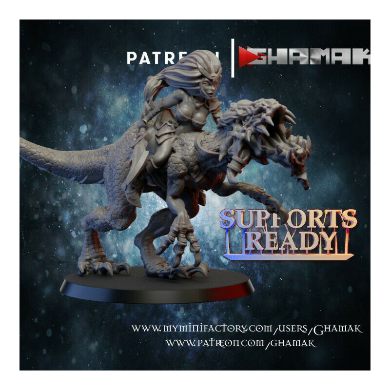 "Armée Elfes Noirs Ghamak - Figurines & Décors 3D pour Wargames Fantasy"